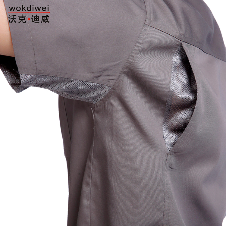 透氣網夏季短袖工作服批發1621-28